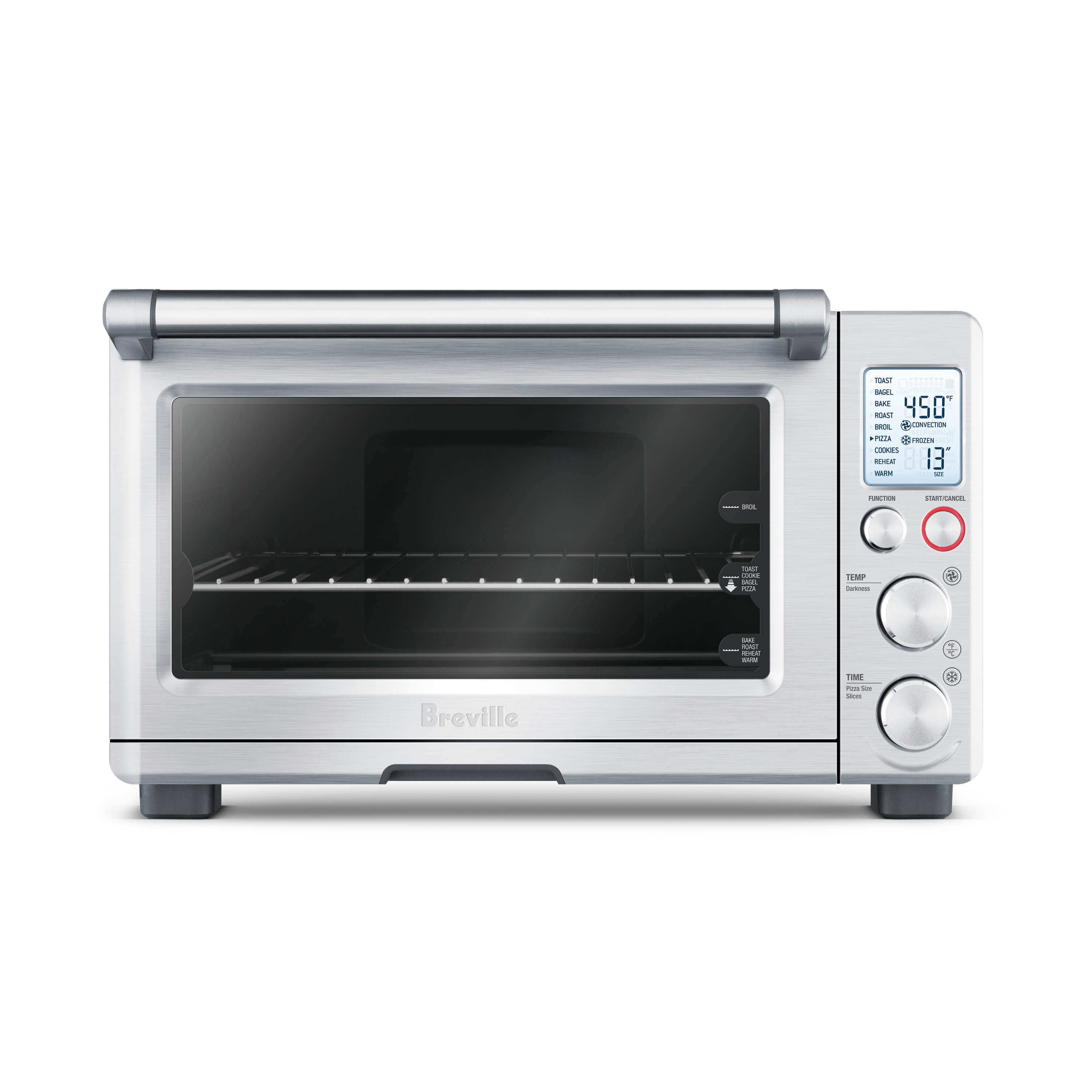Breville Breville Smart Oven BOV800 in brushed stainless steel, manufacturer front view
