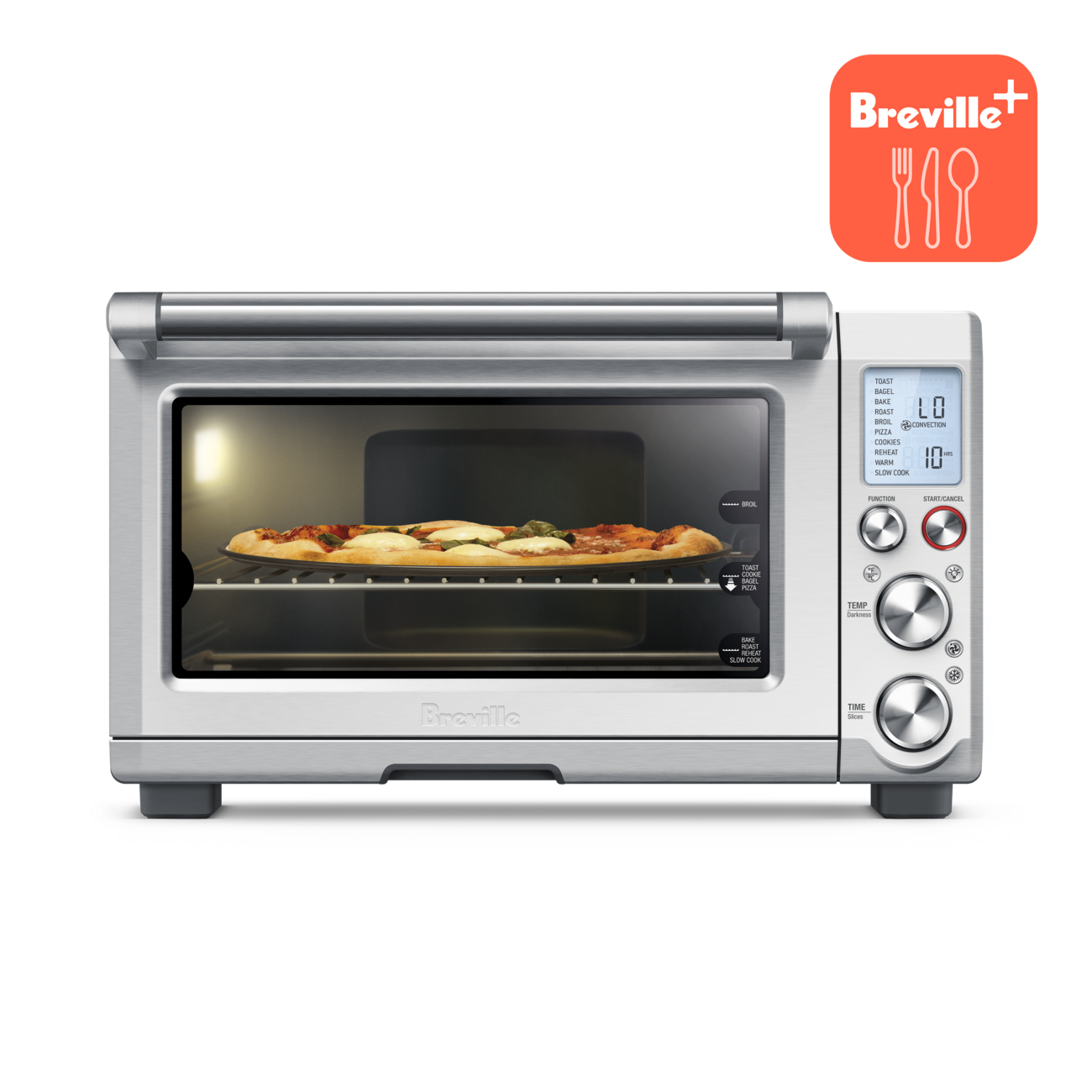 Breville Breville Smart Oven Pro BOV845 in brushed stainless steel, manufacturer front view