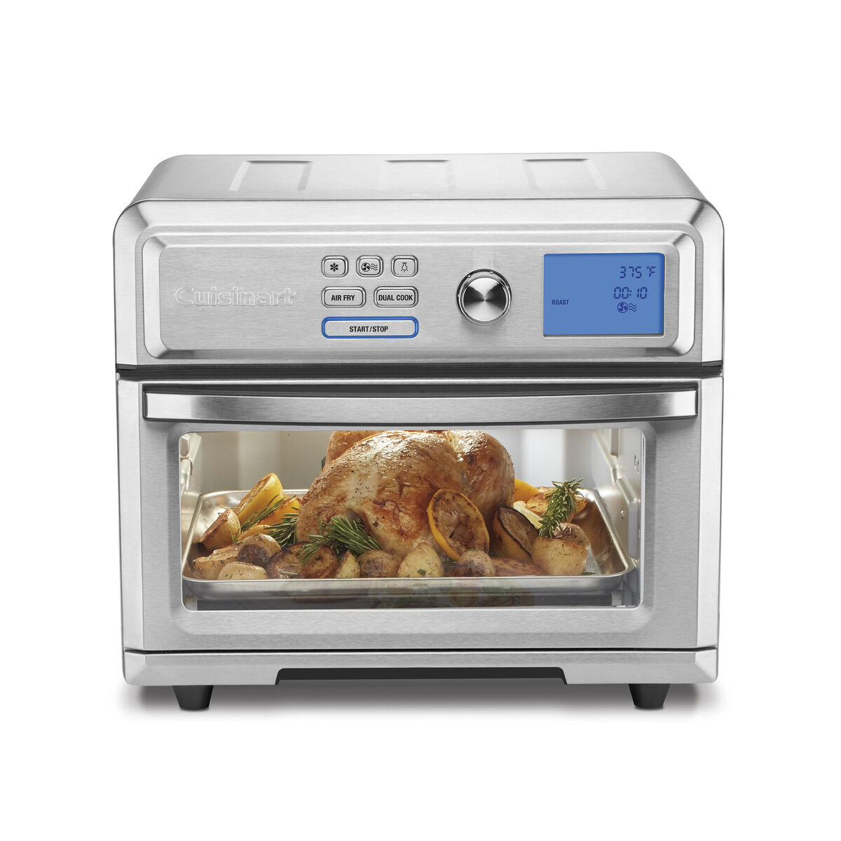 Front view of the Cuisinart TOA-65 Digital Air Fryer Toaster Oven, exact-model manufacturer image