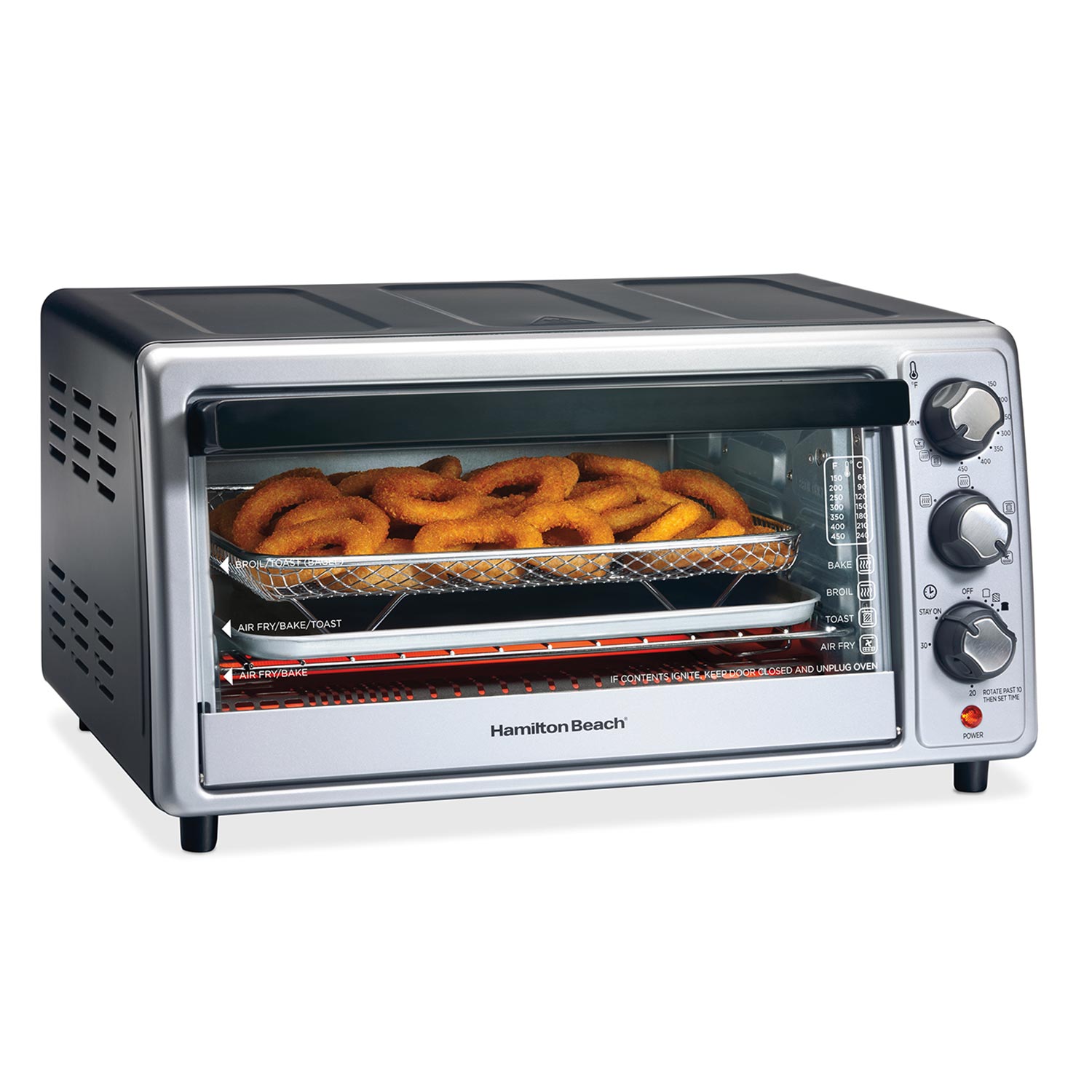 Shared Hamilton Beach 31416-family six-slice Air Fry oven product view; the exact bare-model page serves this same image URL and bytes.